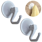 Cabide De Pressão Com Ventosa Branco | Kaztec | Kit 02 Un